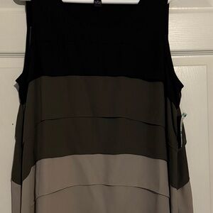 Alfani Colorblock Flowy Top